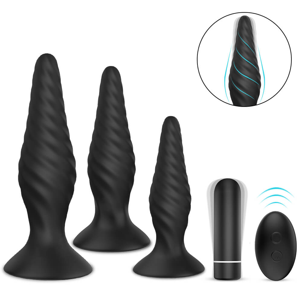 Buy Anal plug kit with rechargeable bullet vibrator Online - Lovely Toy  Store